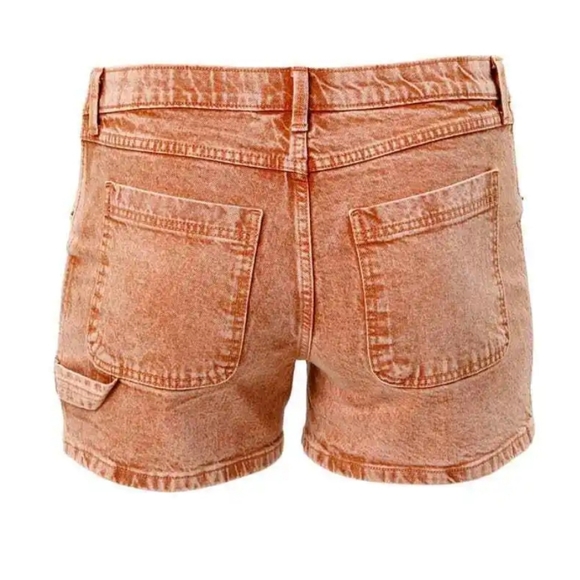 NWT WOMEN'S INGRID & ISABEL MATERNI CARPENTER DISTRESSED DENIM SHORTS - Picture 2 of 9
